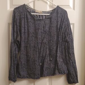 Faded Glory Black and White Blouse